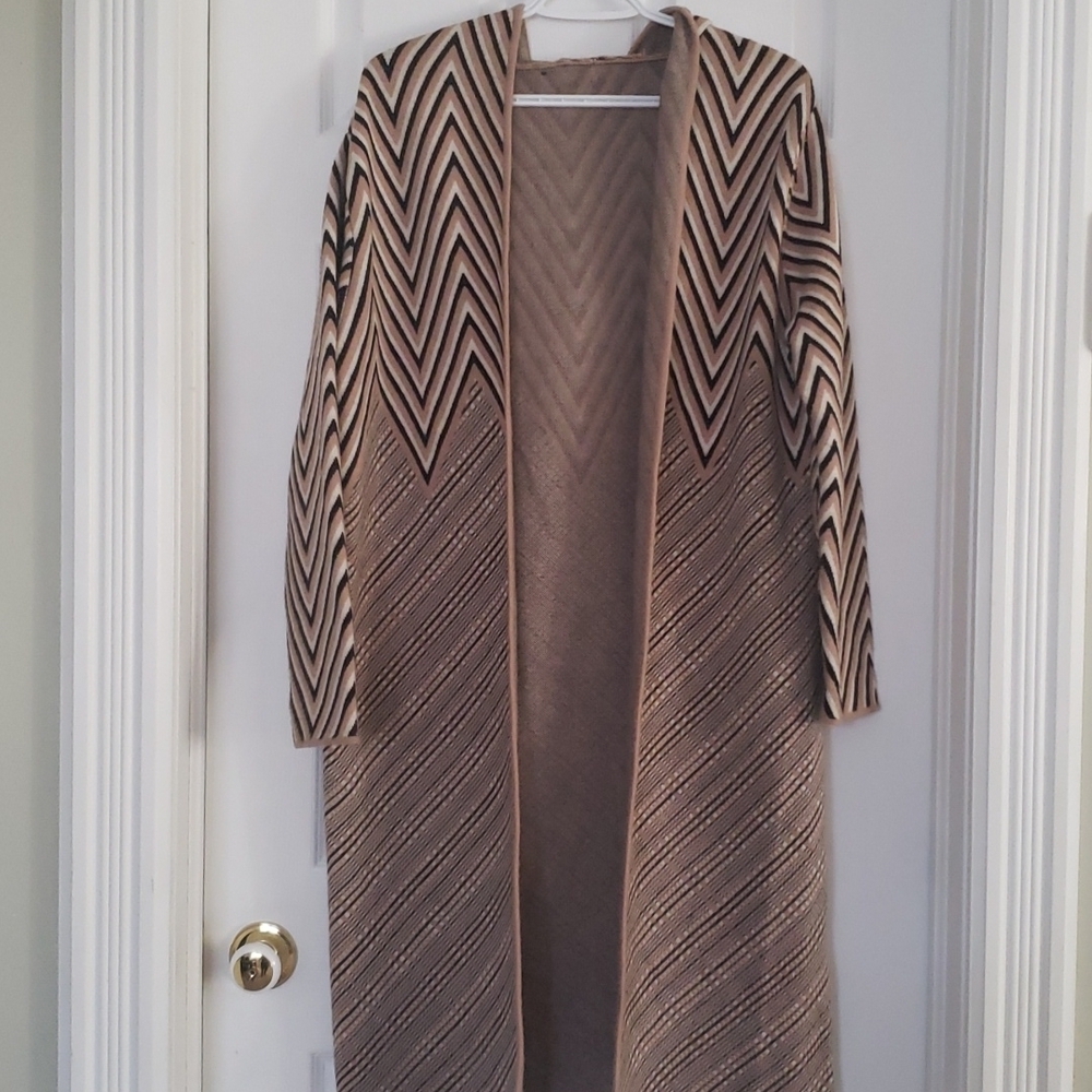 CECIL McBEE Long Hooded Cardigan